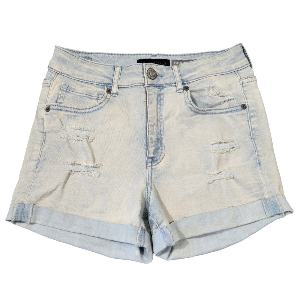 Aeropostale Shorts Womens 4 Light Wash Distressed High Waisted Summer Beach Boho